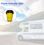 1.5FT RV 15A to 50A Pig-tail Power Adapter Cord 5-15P Male to Shore Power SS2-50R Receptacle Locking Female.