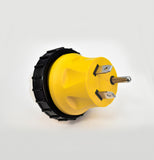 NEMA TT-30P to NEMA SS2-50R RV power adapter.