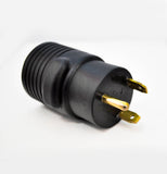 NEMA TT-30P to NEMA 14-50R RV power adapter.