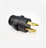 NEMA 14-50P to NEMA TT-30R RV power adapter.