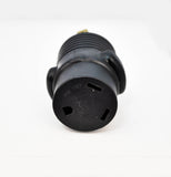 NEMA 14-50P to NEMA TT-30R RV power adapter.