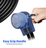 1.5FT RV 15A to 30A Pig-tail Power Adapter Cord 5-15P Male to TT-30R Female.