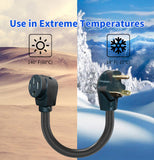 1.5FT RV 30A to 50A Pig-tail Power Adapter Cord TT-30 Male Plug to 14-50R Female.