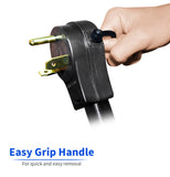 1.5FT RV 30A to 50A Pig-tail Power Adapter Cord TT-30P Male Plug to 14-50R Female.