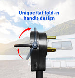 1.5FT RV 30A to 50A Pig-tail Power Adapter Cord TT-30P Male Plug to 14-50R Female.