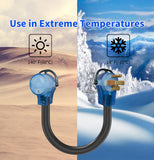 1.5FT RV 50A to 30A Pig-tail Power Adapter Cord 14-50P Male Plug to TT-30R Female.