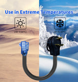 1.5FT RV 30A to 15A Pig-tail Power Adapter Cord TT-30P Male Plug to 5-15R Female.