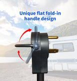 1.5FT RV 30A to Marine Shore 50A Pig-tail Power Adapter Cord TT-30P Male Plug to SS2-50R Female.