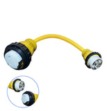 1.5FT Shore Power Adapter Cord Marine 50A SS1-50P Male Plug to SS2-50R Female
